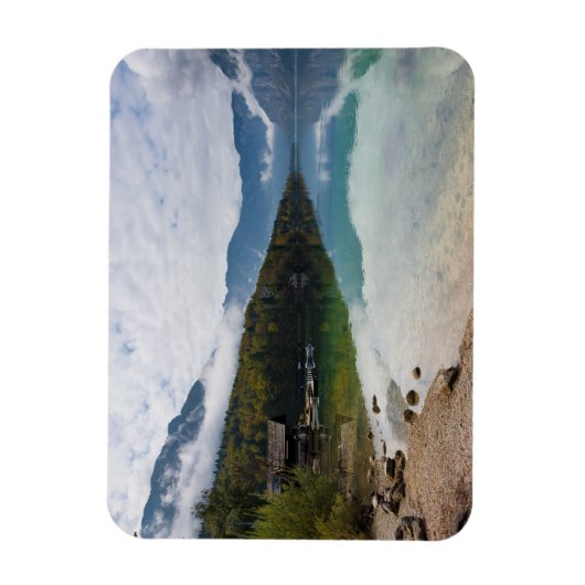 Cabin naast het Bohinj-meer in Slovenië Magneet (Verticaal)