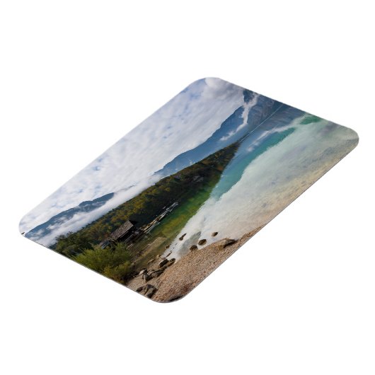 Cabin naast het Bohinj-meer in Slovenië Magneet (Linkerzijde)