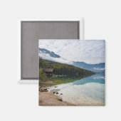 Cabin naast het Bohinj-meer in Slovenië Magneet (Voorkant / Achterkant)