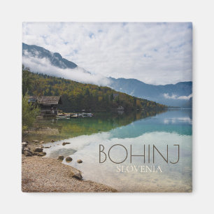 Cabin naast het Bohinj-meer in Slovenië Magneet