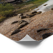 Cabin naast het Bohinj-meer in Slovenië Poster (Hoek)