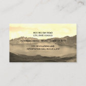 Cabin of Bed and Breakfast Verhuur Visitekaartjes (Achterkant)