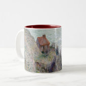 Cabin of the Customs Watch van Claude Monet Tweekleurige Koffiemok (Voorkant links)