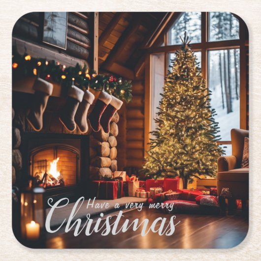 Cabin Onderzetters | Scène 1 (Voorkant)