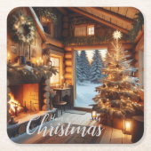 Cabin Onderzetters | Zesde scène (Voorkant)