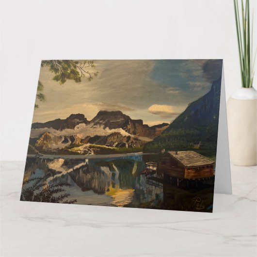 Cabin op het bergmeer, door Gary Poling Kaart (Voorkant)