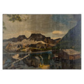 Cabin op het bergmeer, door Gary Poling Snijplank (Voorkant)