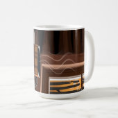 Cabin Plaid Koffie Herfst Bos Rustiek Home Art Koffiemok (Voorkant rechts)