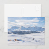 Cabin Retreat Snowscape | Dolomieten Briefkaart (Voorkant / Achterkant)
