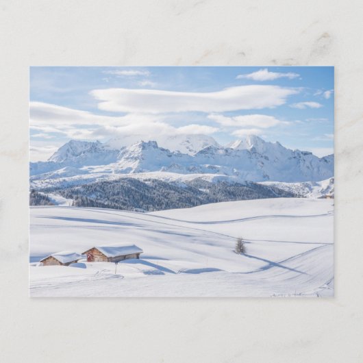 Cabin Retreat Snowscape | Dolomieten Briefkaart (Voorkant)