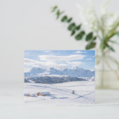 Cabin Retreat Snowscape | Dolomieten Briefkaart (Staand voorkant)