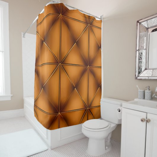 Cabin rustieke douchegordijn (In situ)