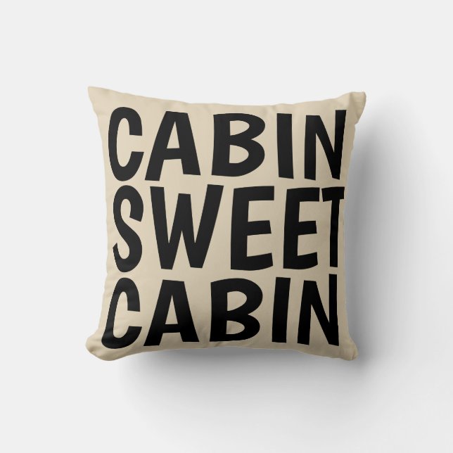 CABIN-SWEET CABIN-draagschroeven Kussen (Voorkant)