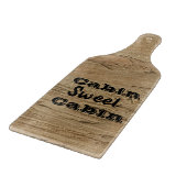 Cabin Sweet Cabin Rustic Brown Woodgrain Natuur Snijplank (Hoek)