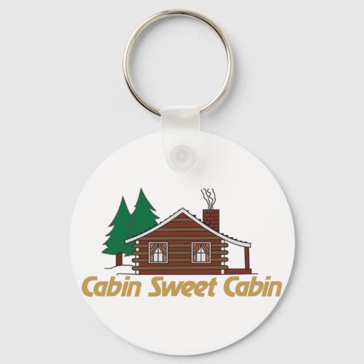 Cabin Sweet Cabin Sleutelhanger (Voorkant)
