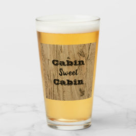 Cabin Sweet Cabin Woodgrain Foto Rustige Natuur Glas