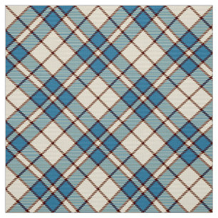 Cabin Tartan~ Snow Queen Stof