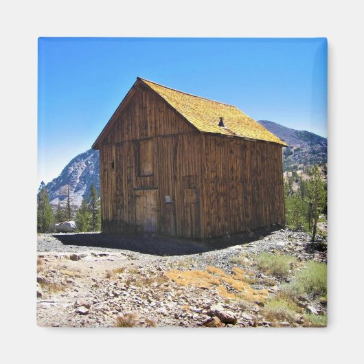 Cabin te Bennettville, Tioga Pass, CA Magneet (Voorkant)
