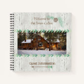 Cabin Vaction Property Rental Home Guest Book Notitieboek (Voorkant)