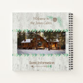 Cabin Vaction Property Rental Home Guest Book Notitieboek (Achterkant)