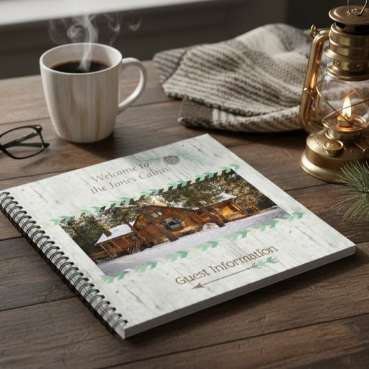 Cabin Vaction Property Rental Home Guest Book Notitieboek