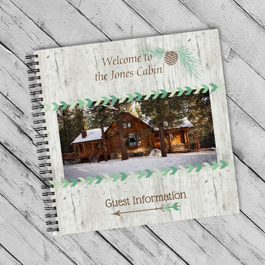 Cabin Vaction Property Rental Home Guest Book Notitieboek