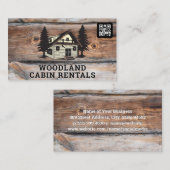 Cabin Vastgoed | QR Code Zakelijke Kaart Visitekaartje (Voorkant / Achterkant)