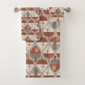 Cabincore Autumnal Stripes Bad Handdoek (Insitu)