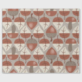 Cabincore Autumnal Stripes Cadeaupapier (Vlak)