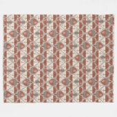 Cabincore Autumnal Stripes Fleece Deken (Voorkant (Horizontaal))