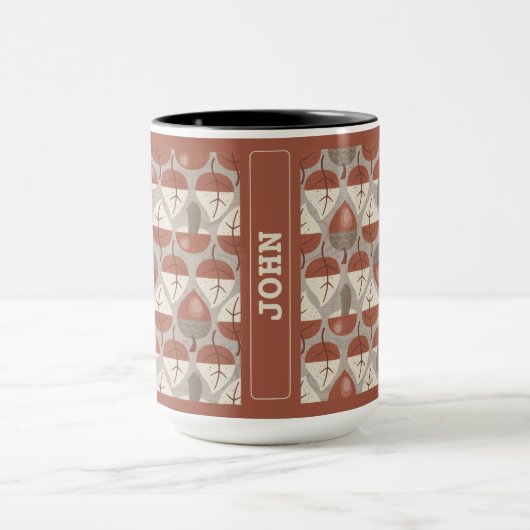 Cabincore Autumnal Stripes Mok (Midden)