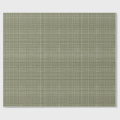 Cabincore Wobbly Gingham Kerst Groen Cadeaupapier (Vlak)