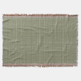 Cabincore Wobbly Gingham Kerst Groen Deken