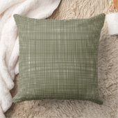 Cabincore Wobbly Gingham Kerst Groen Kussen (Deken)