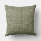 Cabincore Wobbly Gingham Kerst Groen Kussen (Achterkant)