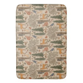 Cabincore Woodland Forest Animals Badmat (Voorkant Verticaal)