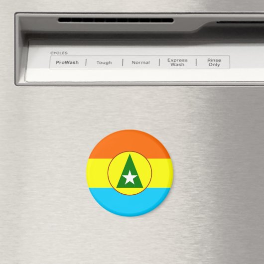 Cabinda regio Angola vlaggensymbool Magneet (Insitu (Vaatwasser))