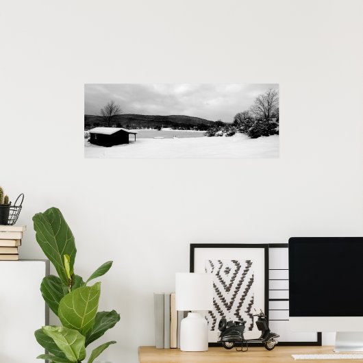 Cabine B & W Poster (Thuiskantoor)