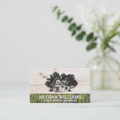 Cabine | Bossen | NATUUR | Hout Visitekaartje (Staand voorkant)