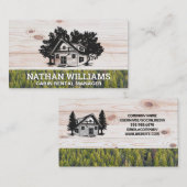 Cabine | Bossen | NATUUR | Hout Visitekaartje (Voorkant / Achterkant)