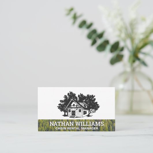 Cabine | Bossen Visitekaartje (Staand voorkant)