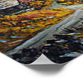 Cabine door het Kleinmeer van de bergen Poster (Hoek)