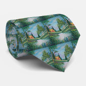 Cabine door het verven van olie uit de "Stream Oil Stropdas (Opgerold)