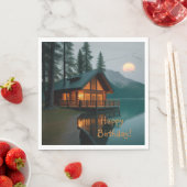 Cabine door Lake Verjaardag Servet (Insitu)