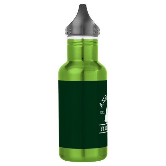 Cabine Familienaam Groen Waterfles (Links)