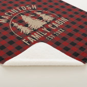 Cabine Familienaam Red Black Buffalo Pset Sherpa Deken (3/4)