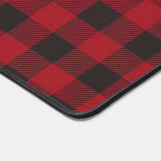 Cabine familienaam Red Buffalo Plaid Werk Mat (Hoek)