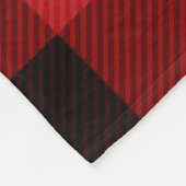 Cabine Familienaam Red Buffalo Pset Fleece Blanket (Hoek)