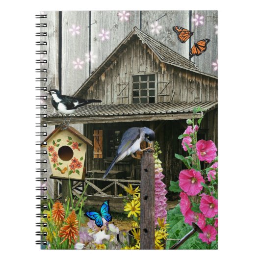 Cabine Flower Garden Notitieboek (Voorkant)