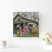 Cabine Flower Garden Vierkante Klok (Huis)